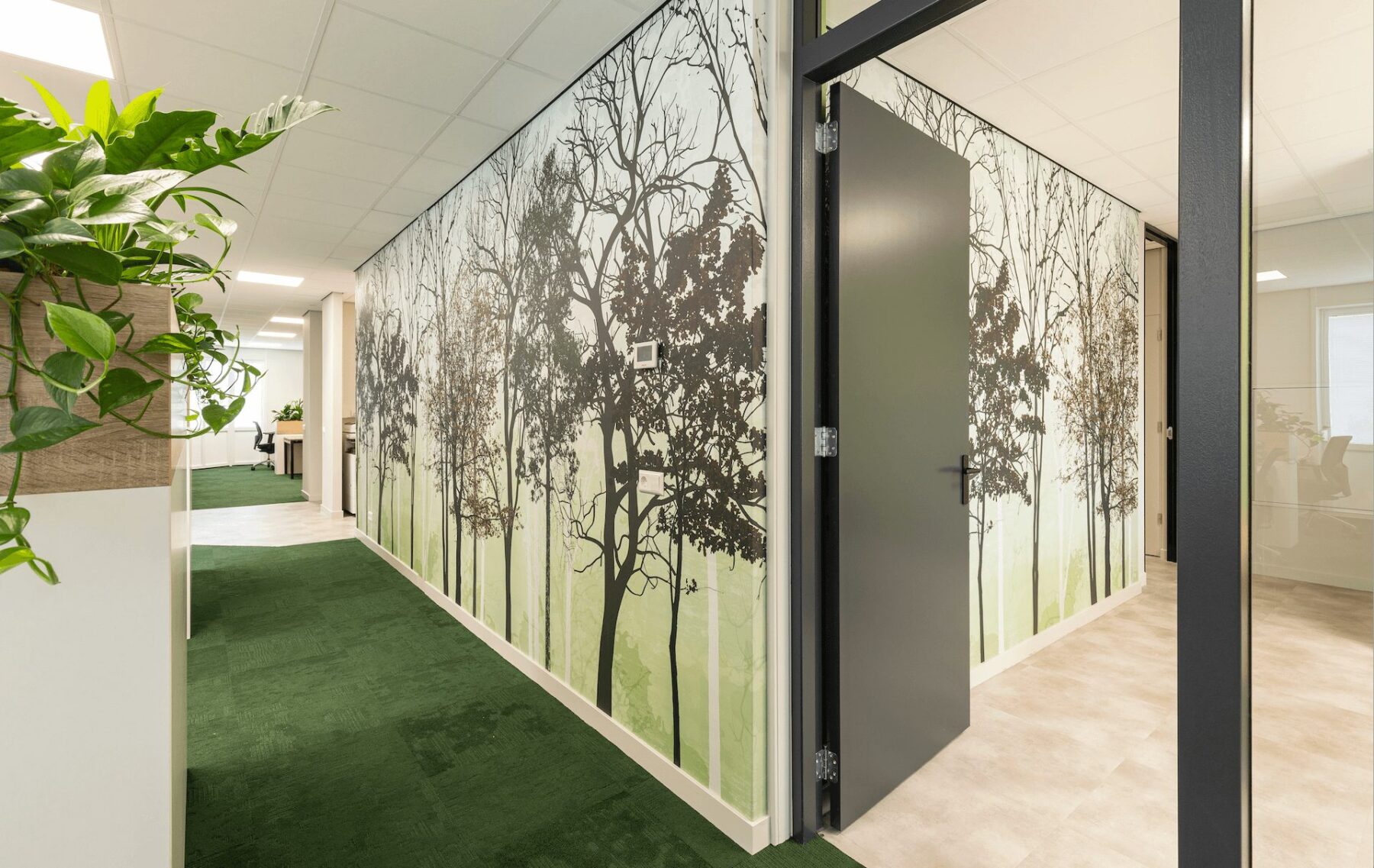 Interieurdecoratie Wandprint op kantoor