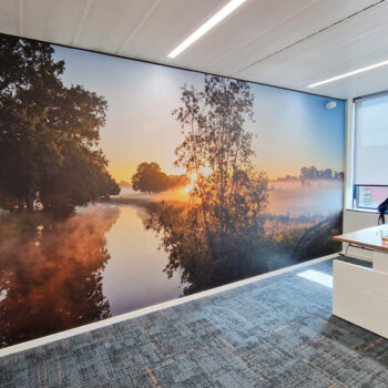 Wandprint kantoorinrichting Kuijpers Utrecht_DLS